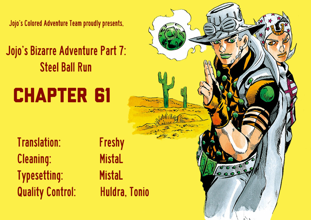 Jojo's Bizarre Adventure Part 7 - Steel Ball Run - Vol.16 Chapter 61: Both Sides Now Part 2