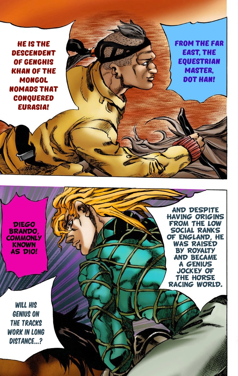 Jojo's Bizarre Adventure Part 7 - Steel Ball Run - Vol.1 Chapter 1: The Steel Ball Run Press Conference