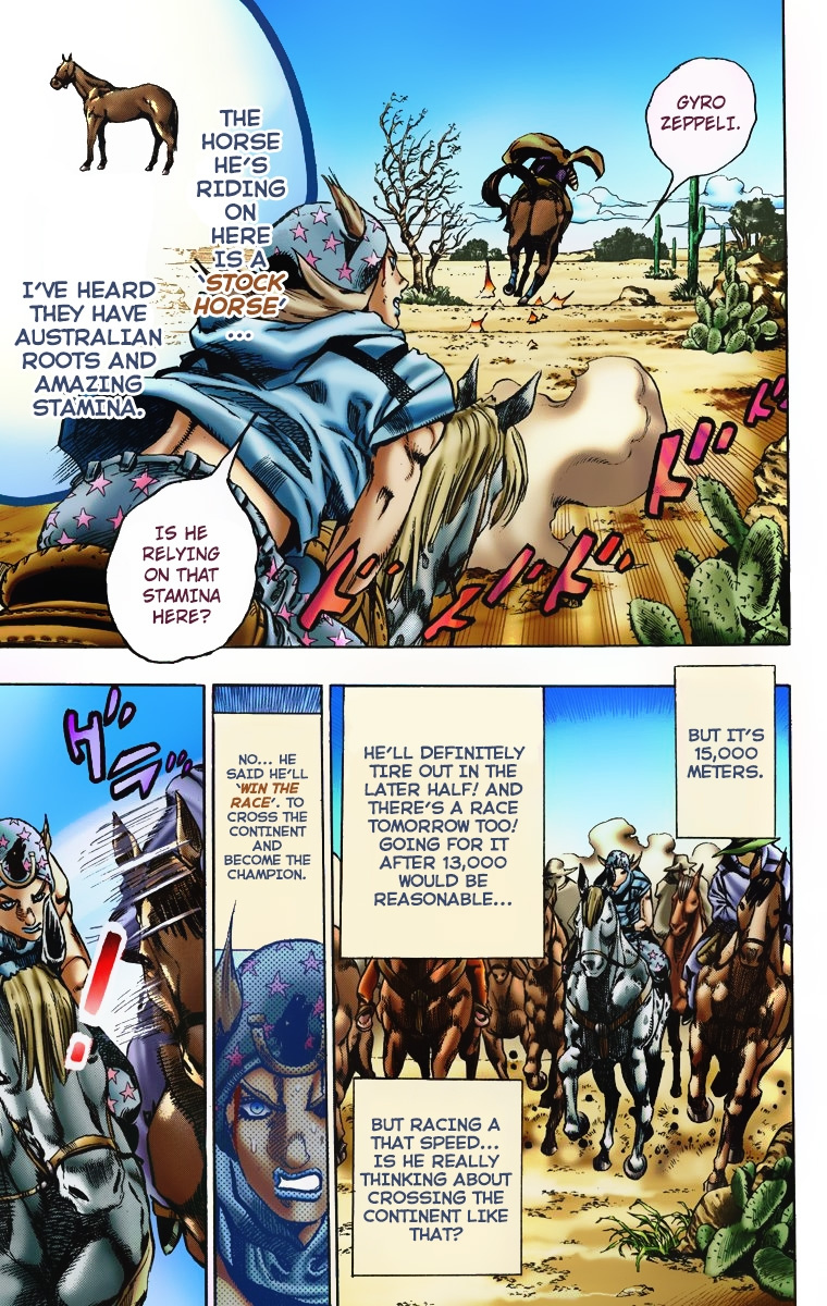 Jojo's Bizarre Adventure Part 7 - Steel Ball Run - Vol.1 Chapter 5: 1St Stage 15,000 Meters