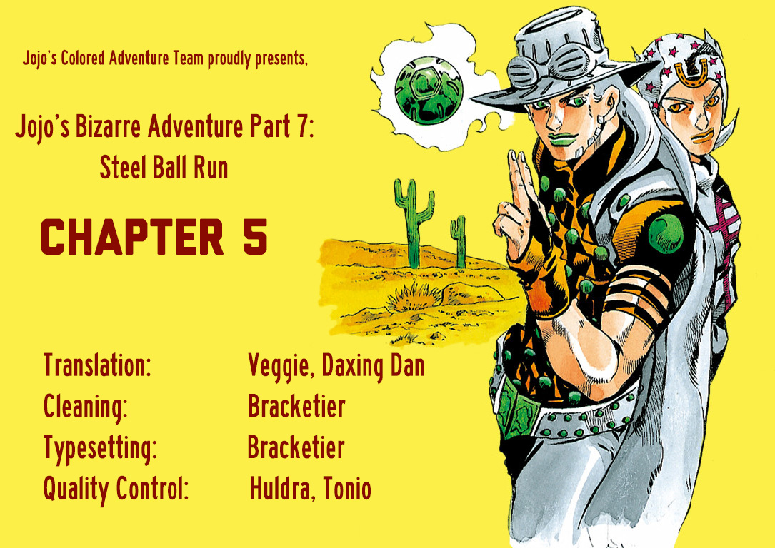 Jojo's Bizarre Adventure Part 7 - Steel Ball Run - Vol.1 Chapter 5: 1St Stage 15,000 Meters