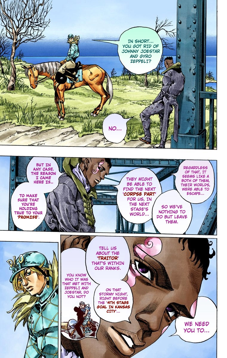 Jojo's Bizarre Adventure Part 7 - Steel Ball Run - Vol.12 Chapter 48: Tubular Bells Part 1