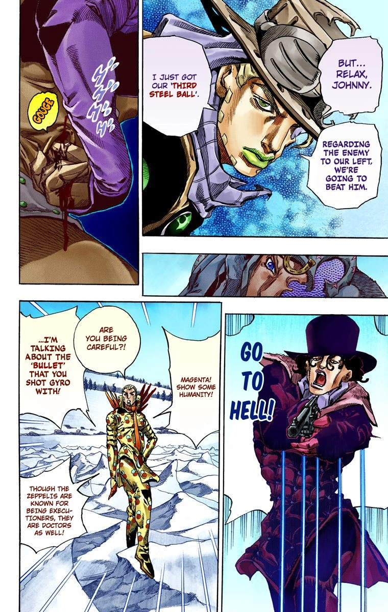 Jojo's Bizarre Adventure Part 7 - Steel Ball Run - Vol.14 Chapter 53: Wrecking Ball Part 3