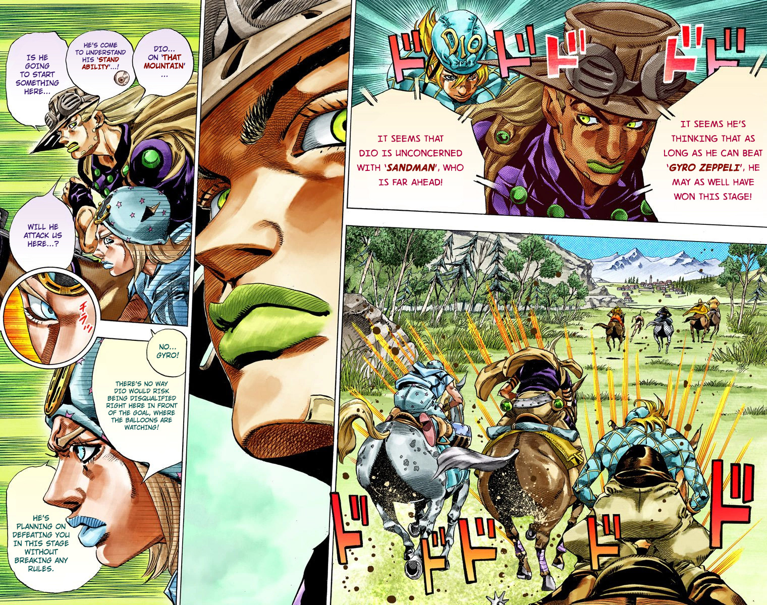 Jojo's Bizarre Adventure Part 7 - Steel Ball Run - Vol.7 Chapter 32: 3Rd Stage Goal Canon City