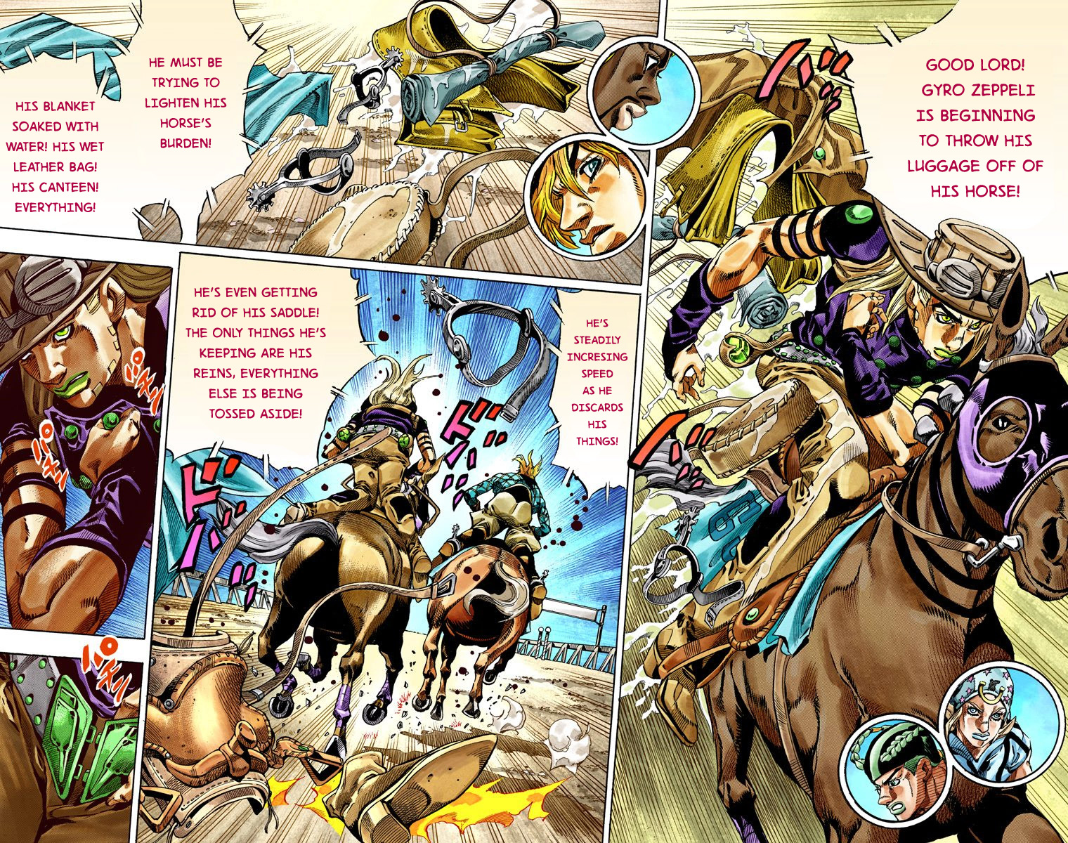 Jojo's Bizarre Adventure Part 7 - Steel Ball Run - Vol.7 Chapter 32: 3Rd Stage Goal Canon City