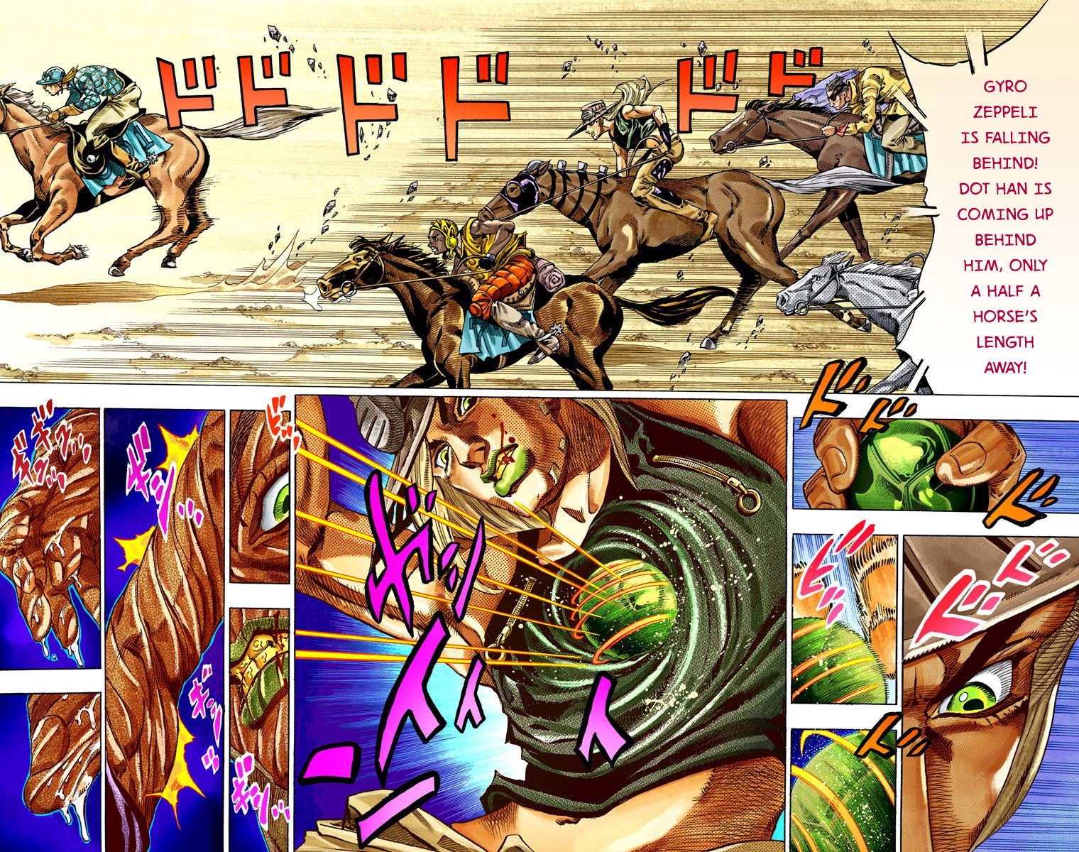 Jojo's Bizarre Adventure Part 7 - Steel Ball Run - Vol.7 Chapter 32: 3Rd Stage Goal Canon City