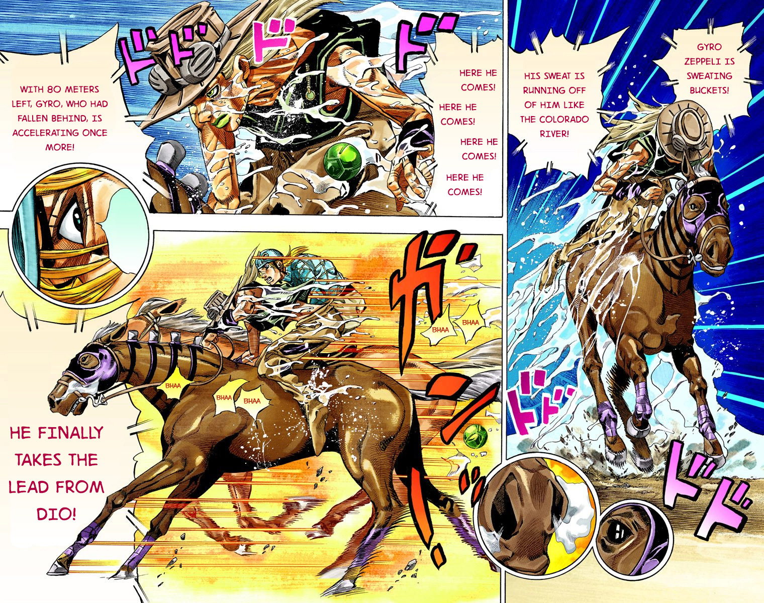 Jojo's Bizarre Adventure Part 7 - Steel Ball Run - Vol.7 Chapter 32: 3Rd Stage Goal Canon City