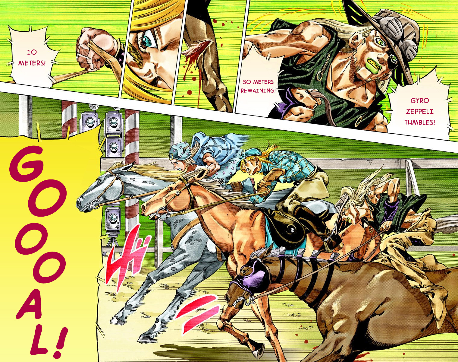 Jojo's Bizarre Adventure Part 7 - Steel Ball Run - Vol.7 Chapter 32: 3Rd Stage Goal Canon City