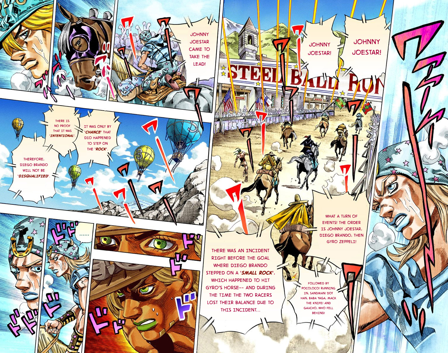 Jojo's Bizarre Adventure Part 7 - Steel Ball Run - Vol.7 Chapter 32: 3Rd Stage Goal Canon City