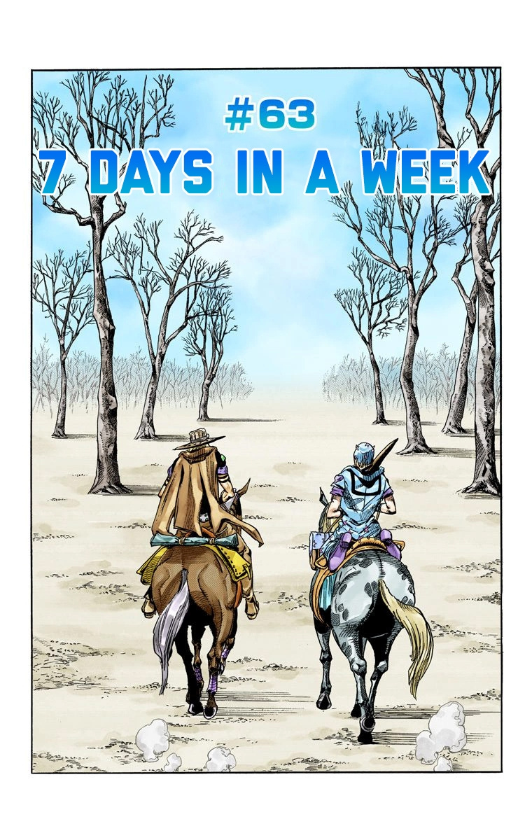 Jojo's Bizarre Adventure Part 7 - Steel Ball Run - Vol.16 Chapter 63: 7 Days In A Week