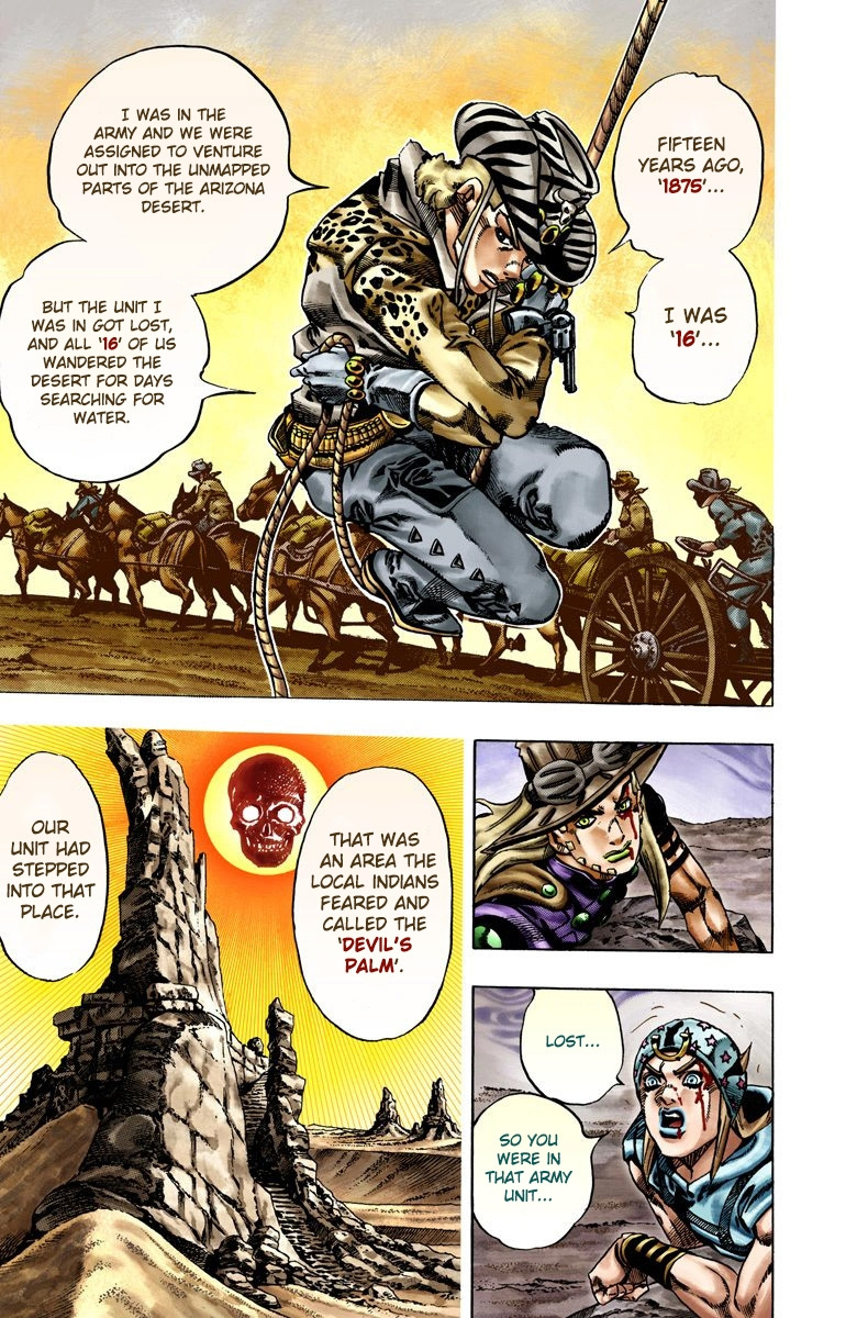 Jojo's Bizarre Adventure Part 7 - Steel Ball Run - Vol.4 Chapter 19: The Devil's Palm Part 2