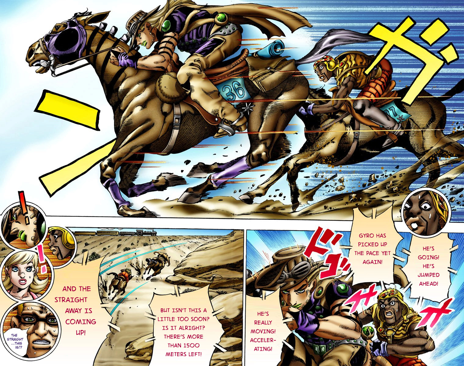 Jojo's Bizarre Adventure Part 7 - Steel Ball Run - Vol.2 Chapter 10: Final Straight 2000 Meters Left