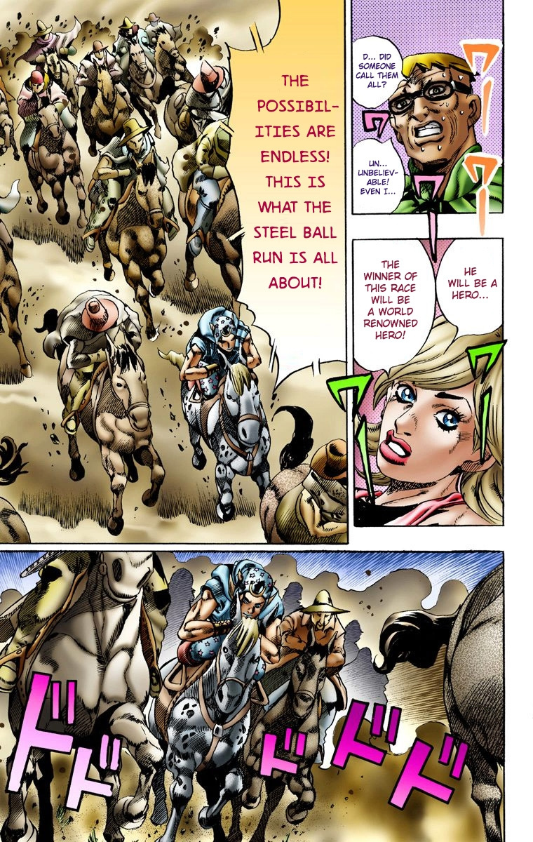 Jojo's Bizarre Adventure Part 7 - Steel Ball Run - Vol.2 Chapter 10: Final Straight 2000 Meters Left