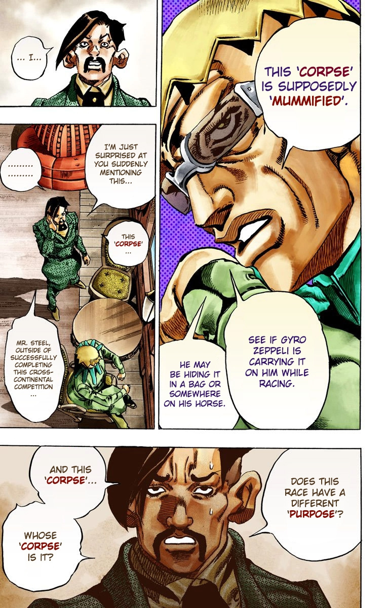 Jojo's Bizarre Adventure Part 7 - Steel Ball Run - Vol.5 Chapter 25: (Tusk) Part 1