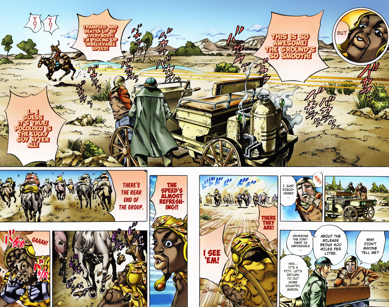 Jojo's Bizarre Adventure Part 7 - Steel Ball Run - Vol.2 Chapter 7: Pocoloco And Sandman