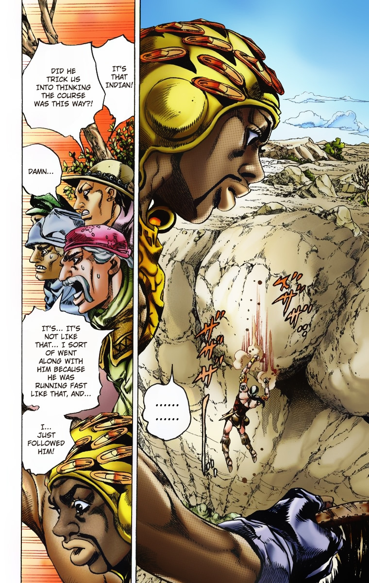 Jojo's Bizarre Adventure Part 7 - Steel Ball Run - Vol.2 Chapter 7: Pocoloco And Sandman