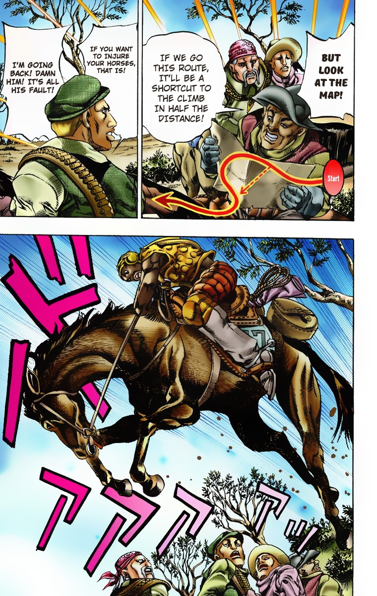 Jojo's Bizarre Adventure Part 7 - Steel Ball Run - Vol.2 Chapter 7: Pocoloco And Sandman