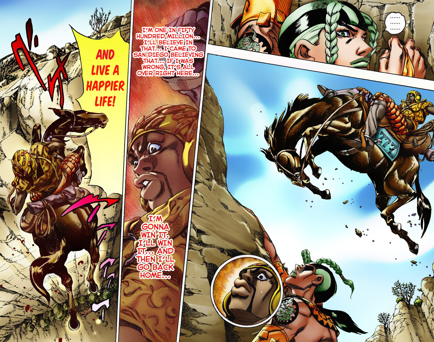 Jojo's Bizarre Adventure Part 7 - Steel Ball Run - Vol.2 Chapter 7: Pocoloco And Sandman