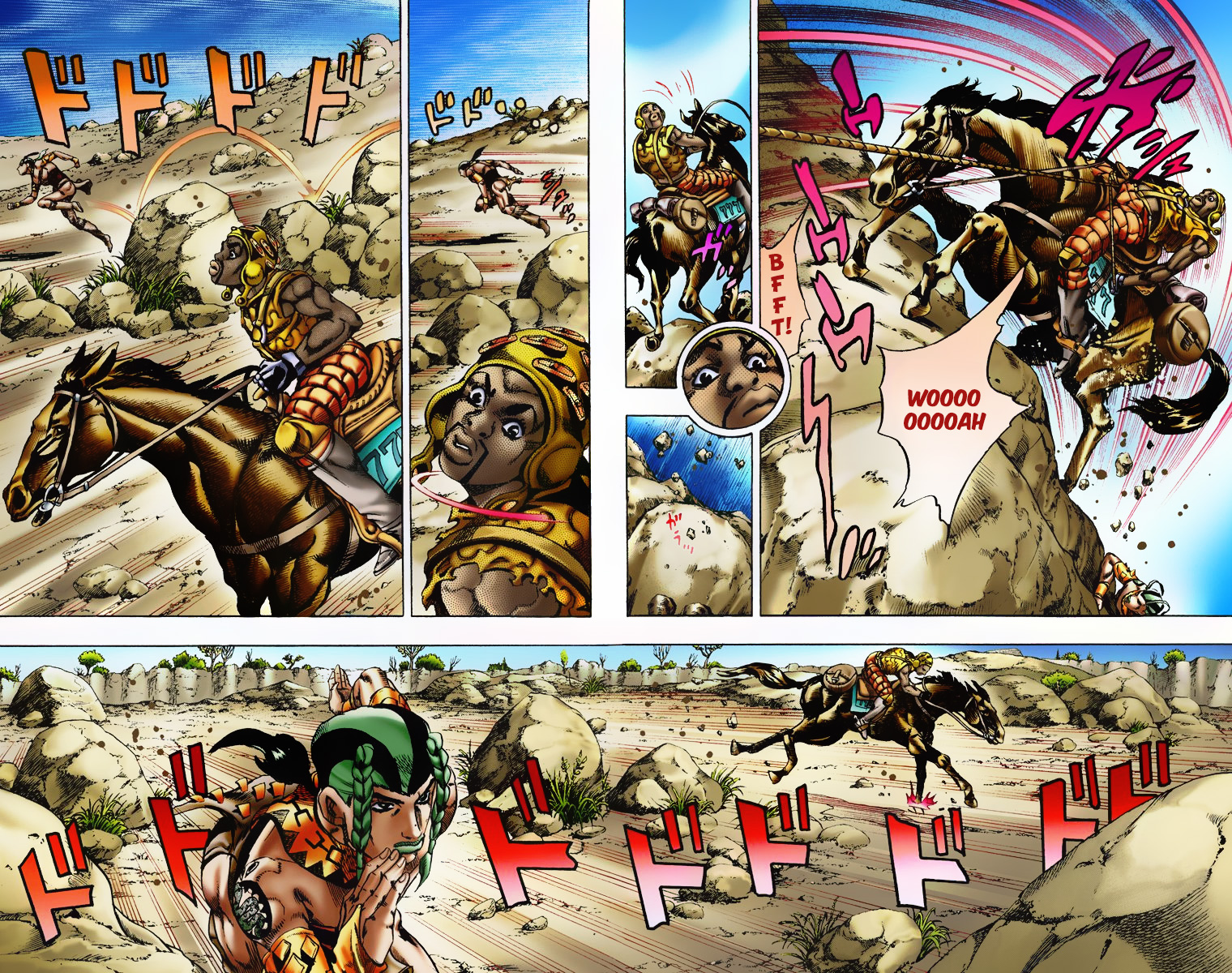 Jojo's Bizarre Adventure Part 7 - Steel Ball Run - Vol.2 Chapter 7: Pocoloco And Sandman