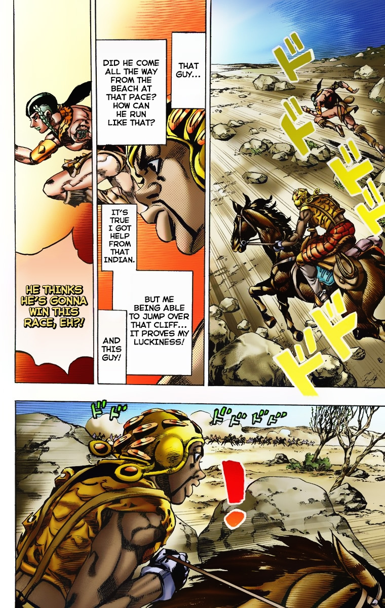 Jojo's Bizarre Adventure Part 7 - Steel Ball Run - Vol.2 Chapter 7: Pocoloco And Sandman