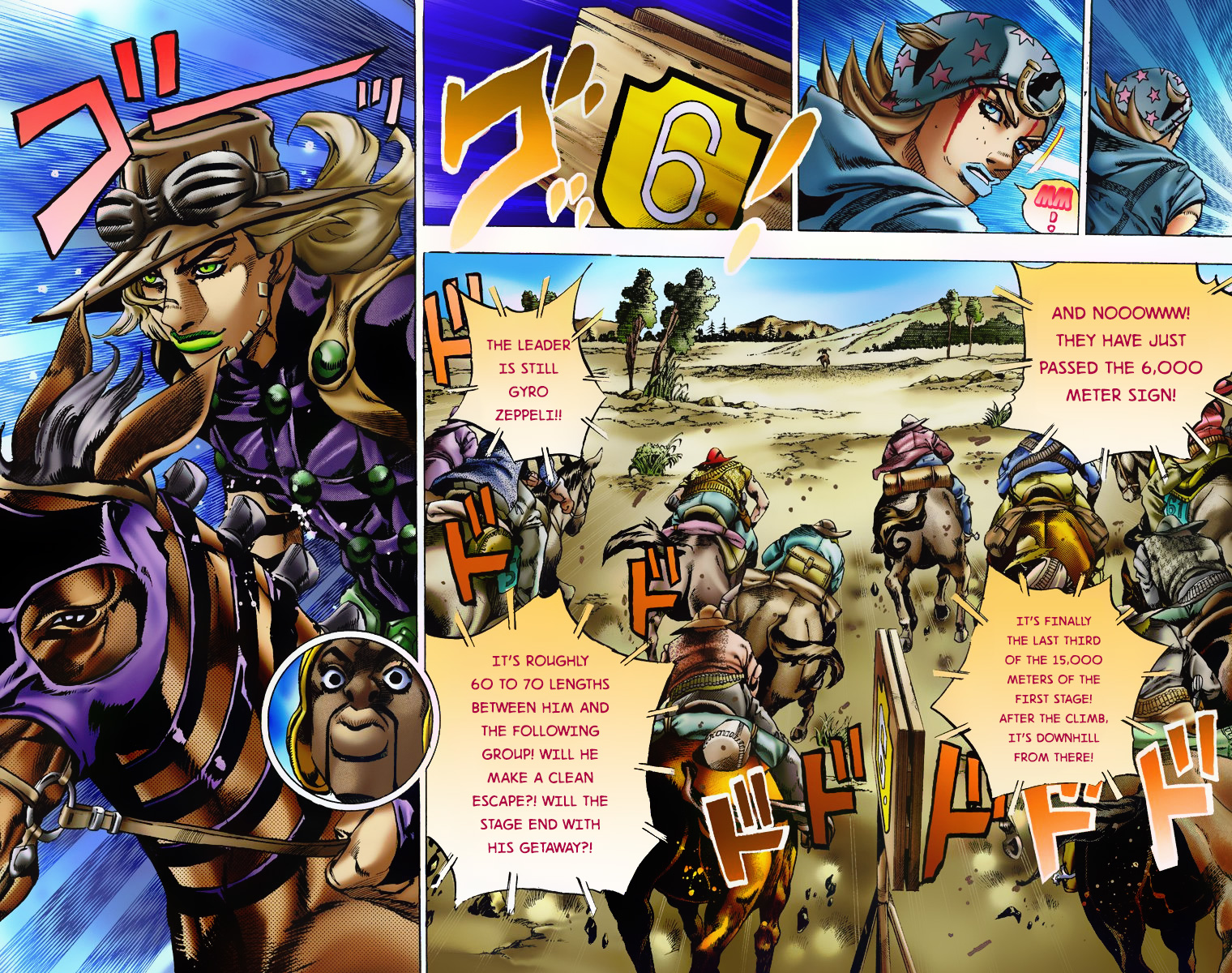 Jojo's Bizarre Adventure Part 7 - Steel Ball Run - Vol.2 Chapter 7: Pocoloco And Sandman