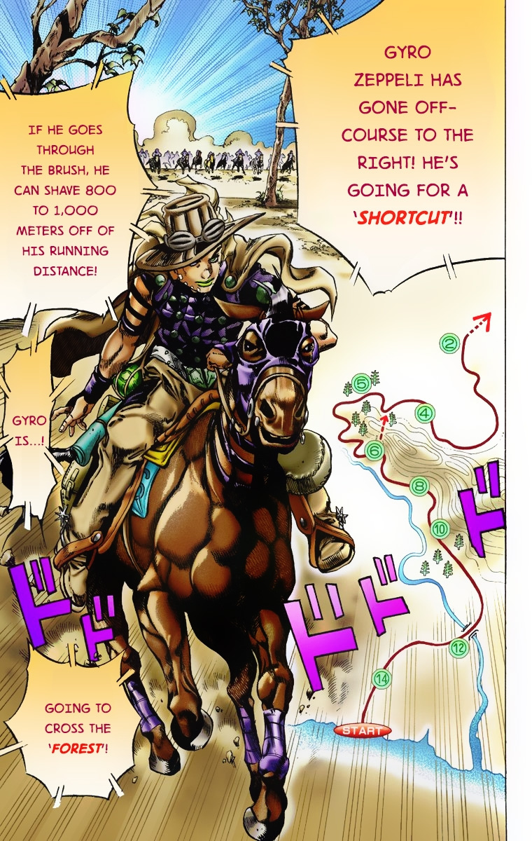 Jojo's Bizarre Adventure Part 7 - Steel Ball Run - Vol.2 Chapter 7: Pocoloco And Sandman