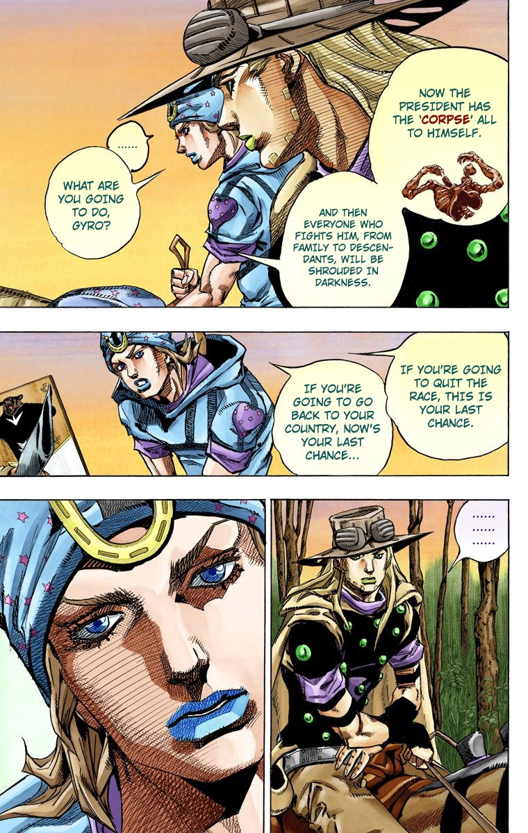 Jojo's Bizarre Adventure Part 7 - Steel Ball Run - Vol.19 Chapter 76: D4C Part 9