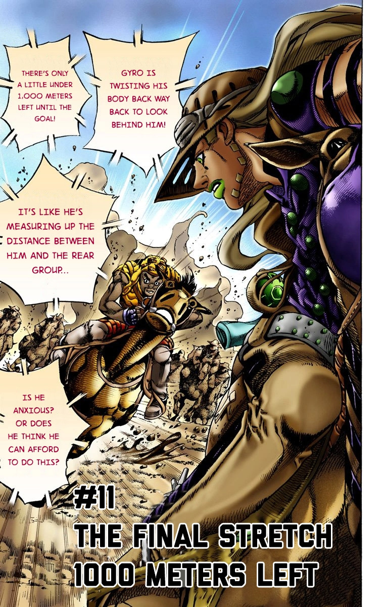 Jojo's Bizarre Adventure Part 7 - Steel Ball Run - Vol.2 Chapter 11: The Final Stretch 1000 Meters Left