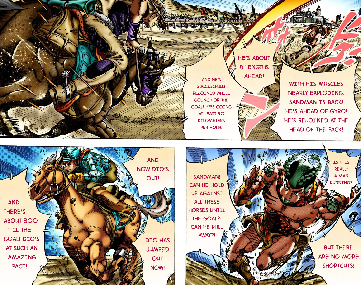 Jojo's Bizarre Adventure Part 7 - Steel Ball Run - Vol.2 Chapter 11: The Final Stretch 1000 Meters Left