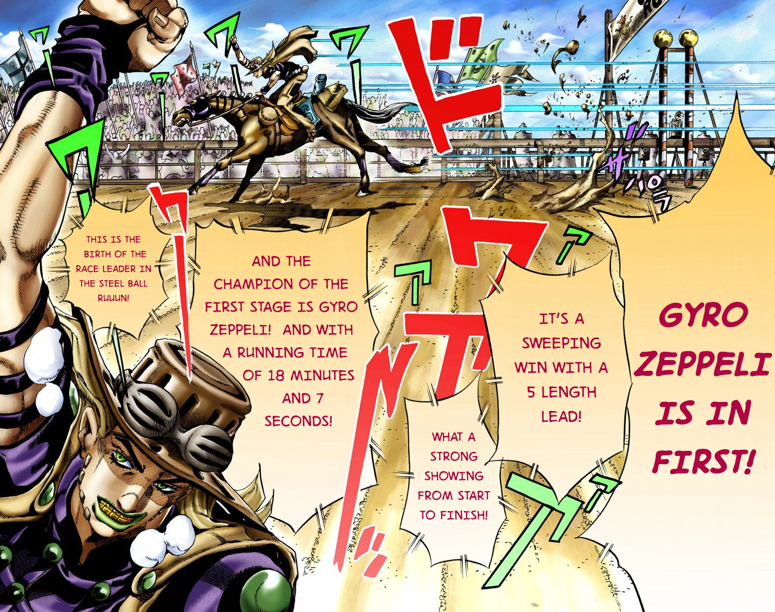 Jojo's Bizarre Adventure Part 7 - Steel Ball Run - Vol.2 Chapter 11: The Final Stretch 1000 Meters Left