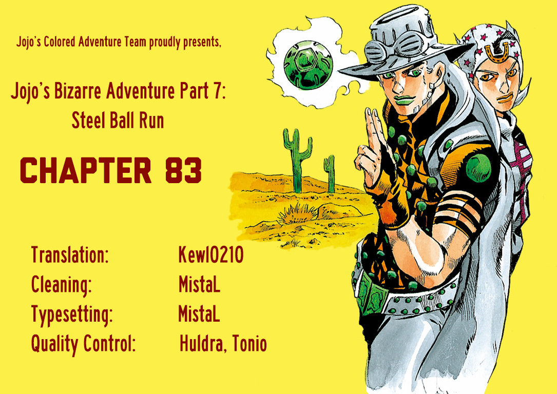 Jojo's Bizarre Adventure Part 7 - Steel Ball Run - Vol.21 Chapter 83: Ball Breaker Part 1