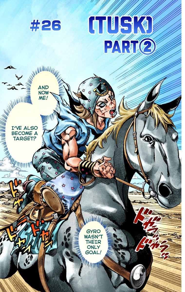 Jojo's Bizarre Adventure Part 7 - Steel Ball Run - Vol.5 Chapter 26: (Tusk) Part 2