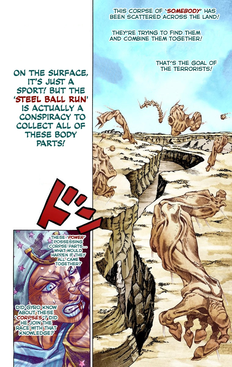 Jojo's Bizarre Adventure Part 7 - Steel Ball Run - Vol.5 Chapter 26: (Tusk) Part 2