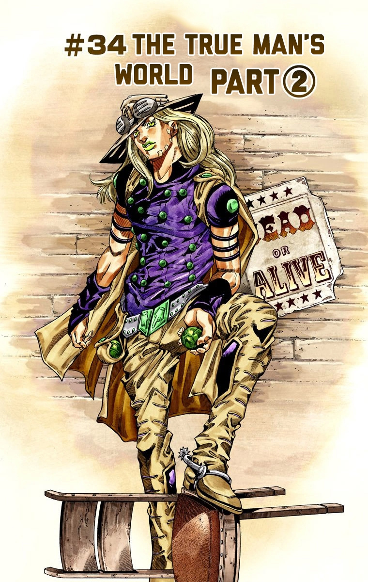 Jojo's Bizarre Adventure Part 7 - Steel Ball Run - Vol.8 Chapter 34: The True Man's World Part 2