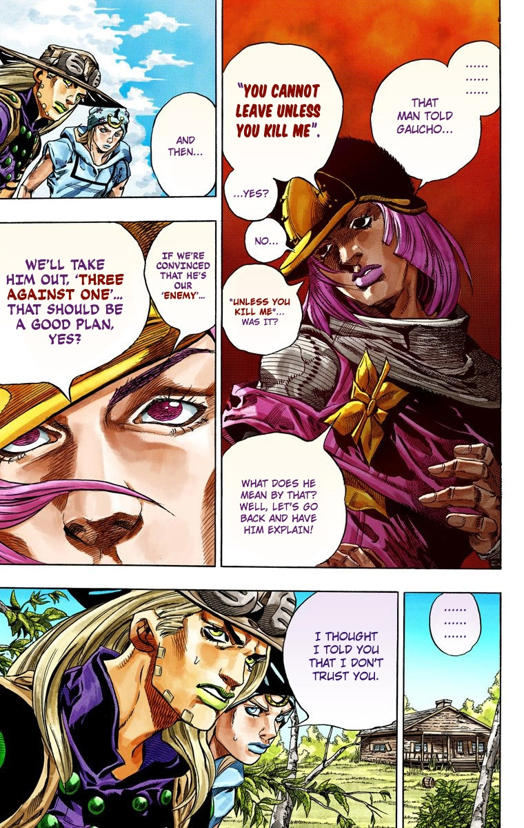 Jojo's Bizarre Adventure Part 7 - Steel Ball Run - Vol.8 Chapter 34: The True Man's World Part 2