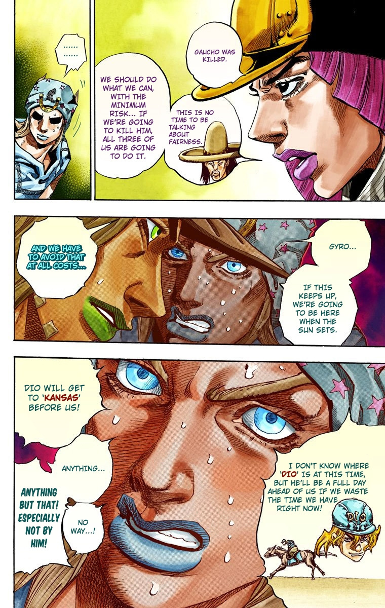 Jojo's Bizarre Adventure Part 7 - Steel Ball Run - Vol.8 Chapter 34: The True Man's World Part 2