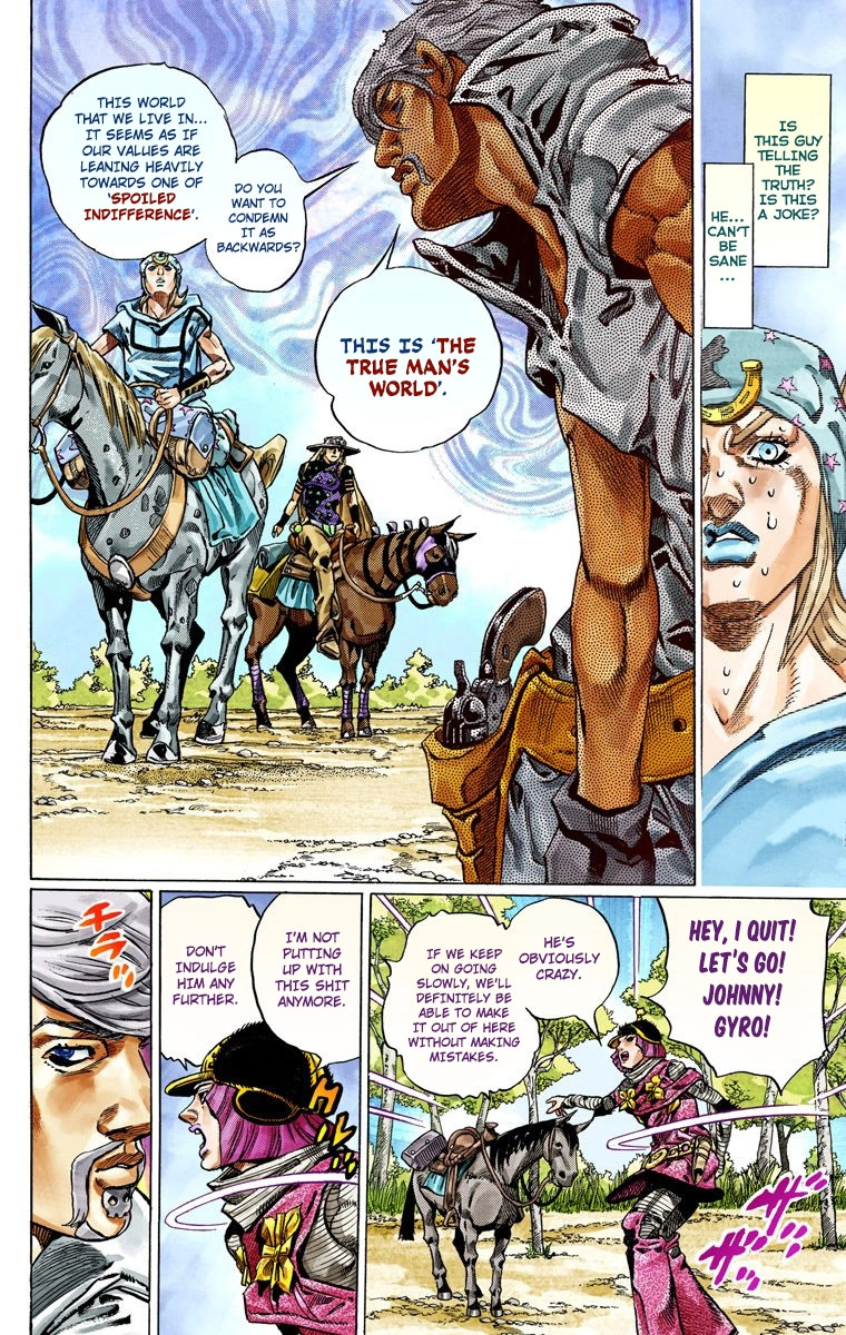 Jojo's Bizarre Adventure Part 7 - Steel Ball Run - Vol.8 Chapter 34: The True Man's World Part 2