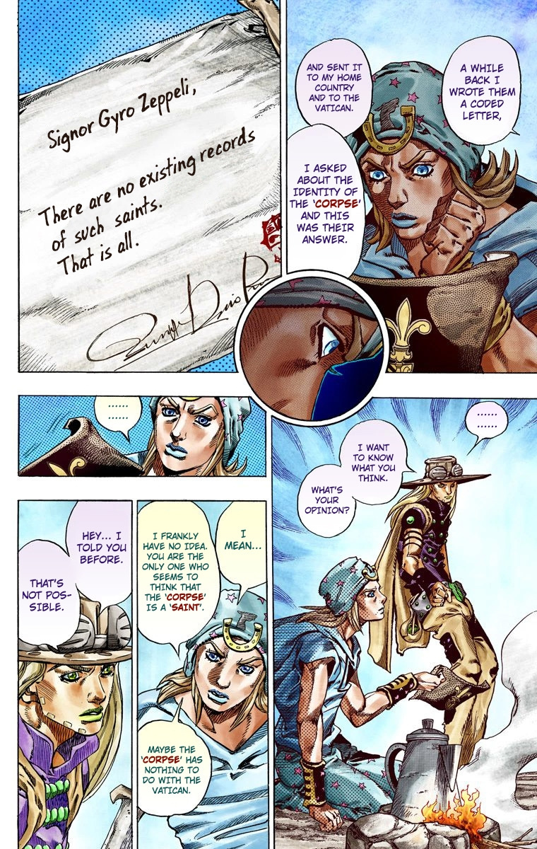 Jojo's Bizarre Adventure Part 7 - Steel Ball Run - Vol.10 Chapter 41: A Silent Way Part 2