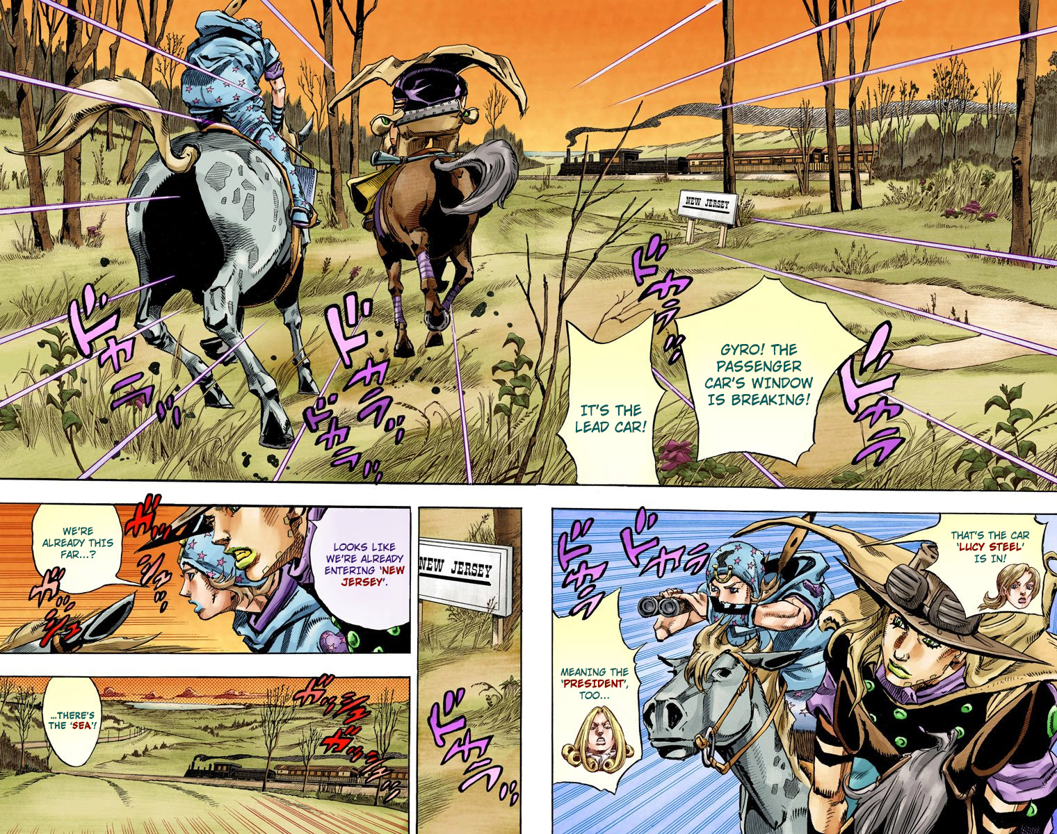 Jojo's Bizarre Adventure Part 7 - Steel Ball Run - Vol.20 Chapter 77: D4C Part 10