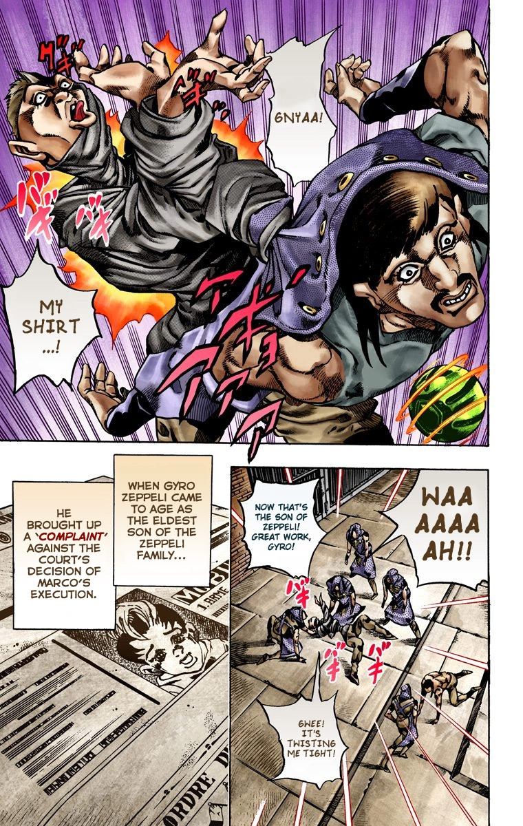 Jojo's Bizarre Adventure Part 7 - Steel Ball Run - Vol.4 Chapter 21: The Duty Of Gyro Zeppeli Part 2