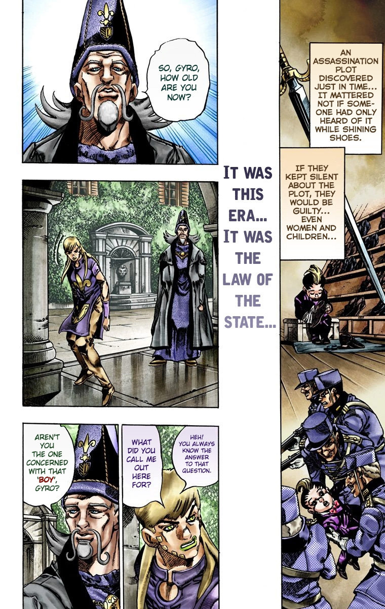 Jojo's Bizarre Adventure Part 7 - Steel Ball Run - Vol.4 Chapter 21: The Duty Of Gyro Zeppeli Part 2