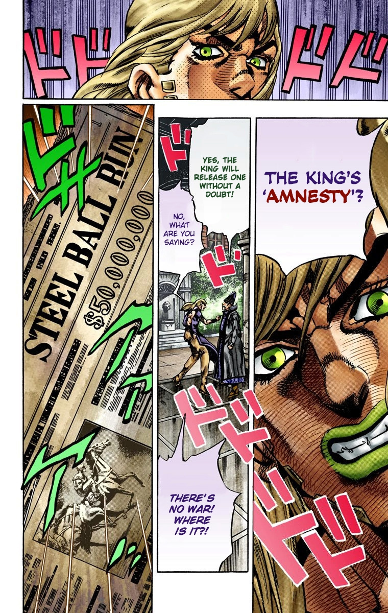 Jojo's Bizarre Adventure Part 7 - Steel Ball Run - Vol.4 Chapter 21: The Duty Of Gyro Zeppeli Part 2