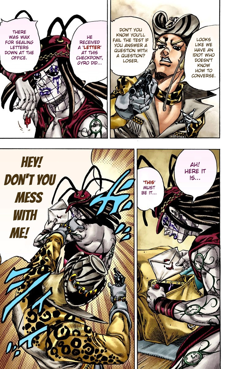 Jojo's Bizarre Adventure Part 7 - Steel Ball Run - Vol.4 Chapter 21: The Duty Of Gyro Zeppeli Part 2