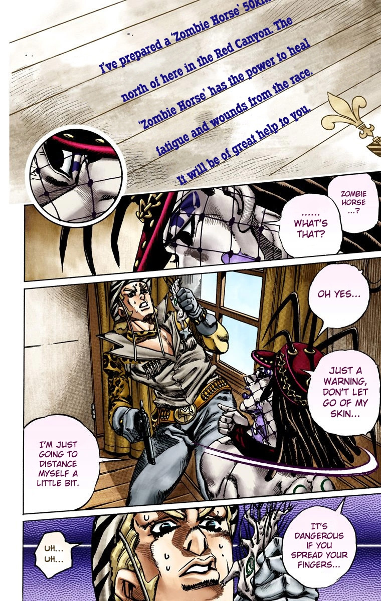 Jojo's Bizarre Adventure Part 7 - Steel Ball Run - Vol.4 Chapter 21: The Duty Of Gyro Zeppeli Part 2