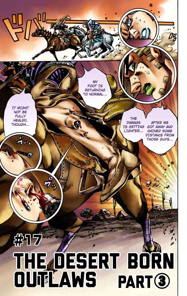 Jojo's Bizarre Adventure Part 7 - Steel Ball Run - Vol.3 Chapter 17: The Desert Born Outlaws Part 3