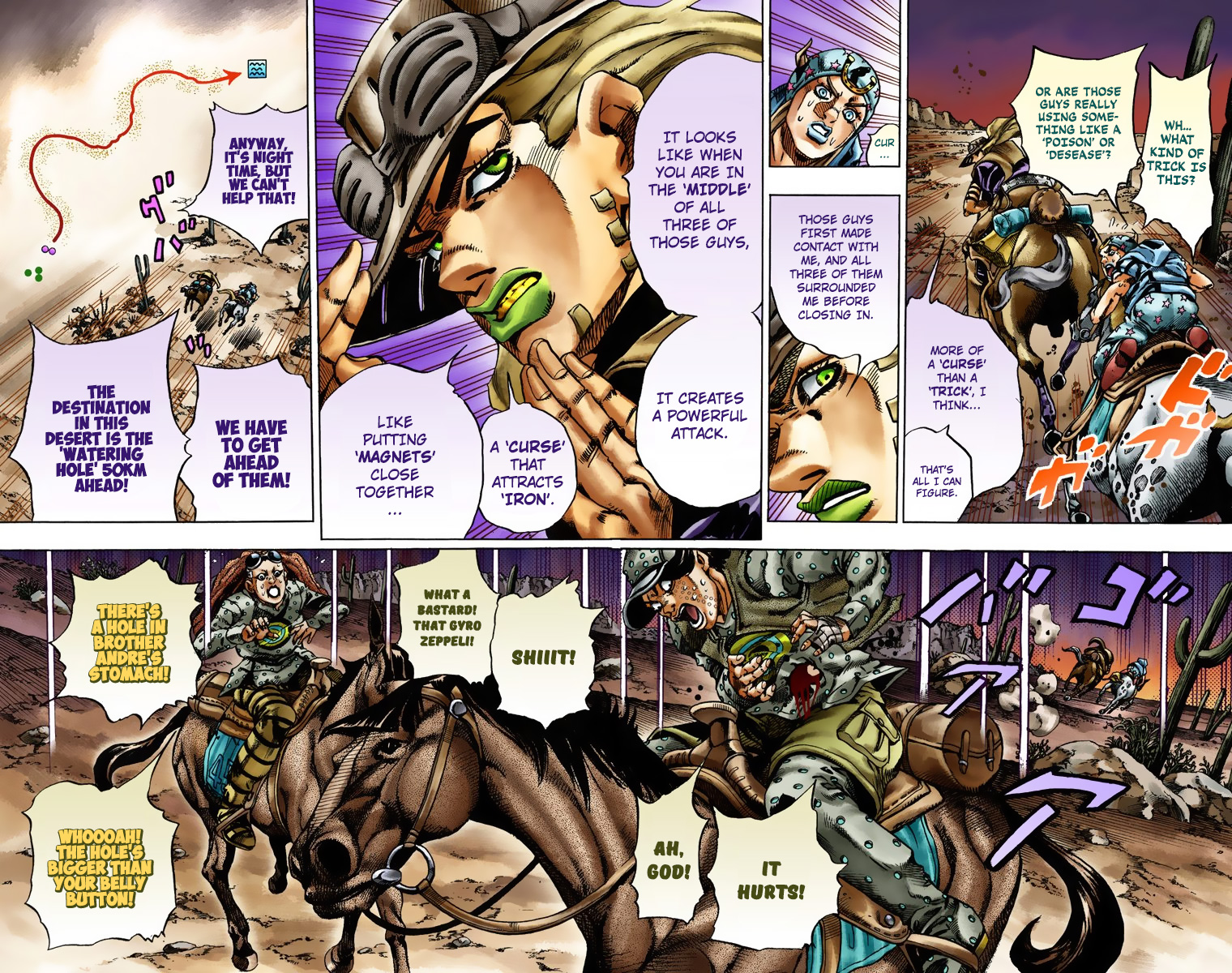 Jojo's Bizarre Adventure Part 7 - Steel Ball Run - Vol.3 Chapter 17: The Desert Born Outlaws Part 3