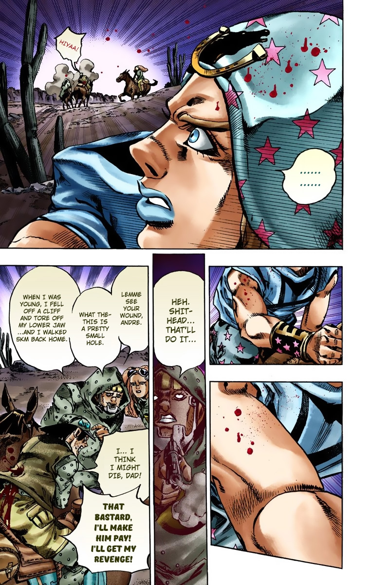 Jojo's Bizarre Adventure Part 7 - Steel Ball Run - Vol.3 Chapter 17: The Desert Born Outlaws Part 3