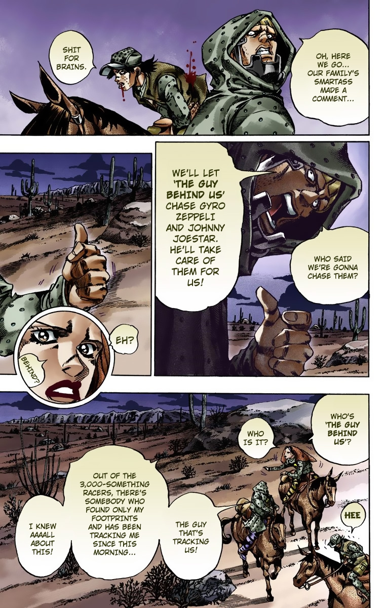 Jojo's Bizarre Adventure Part 7 - Steel Ball Run - Vol.3 Chapter 17: The Desert Born Outlaws Part 3