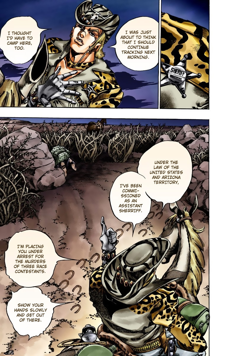 Jojo's Bizarre Adventure Part 7 - Steel Ball Run - Vol.3 Chapter 17: The Desert Born Outlaws Part 3