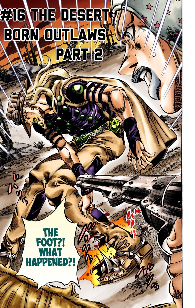 Jojo's Bizarre Adventure Part 7 - Steel Ball Run - Vol.3 Chapter 16: The Desert Born Outlaws Part 2