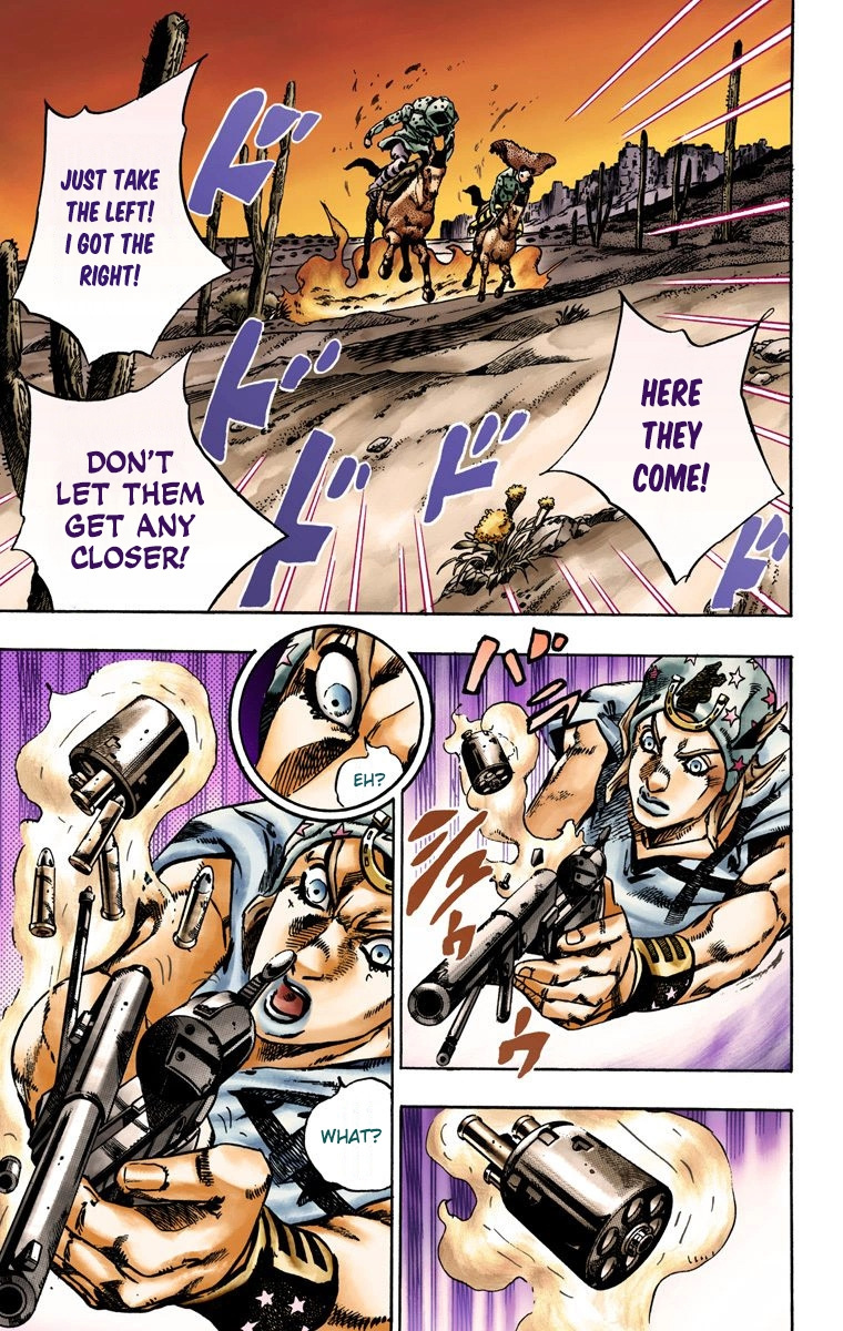 Jojo's Bizarre Adventure Part 7 - Steel Ball Run - Vol.3 Chapter 16: The Desert Born Outlaws Part 2